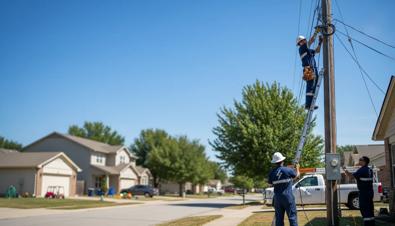 Residential electrician providing installation services in Cisne, IL